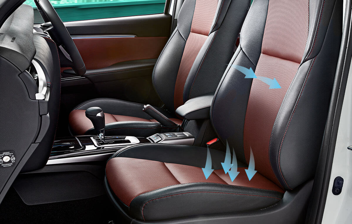 Toyota Legender  Suction based Seat Ventilation System